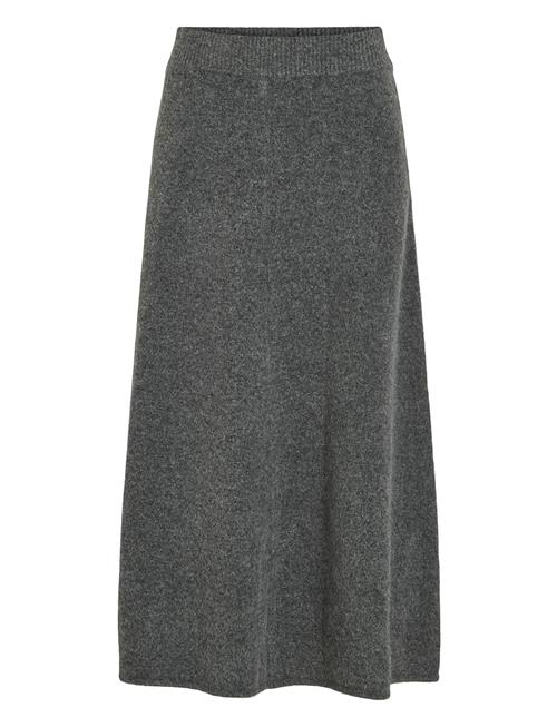 Vila Vikenya Hw Midi Knit Skirt/Ka Vila Grey