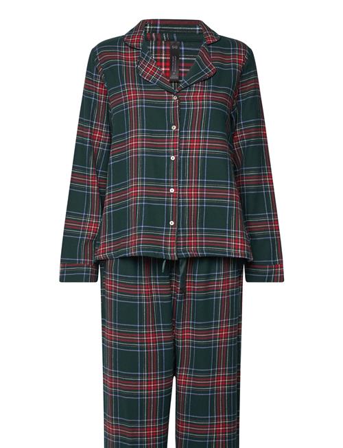 Hunkemöller Flannel Pyjama Set Hunkemöller Green