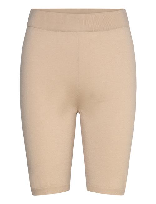 Davida Cashmere Fine Knit Bike Shorts Davida Cashmere Beige