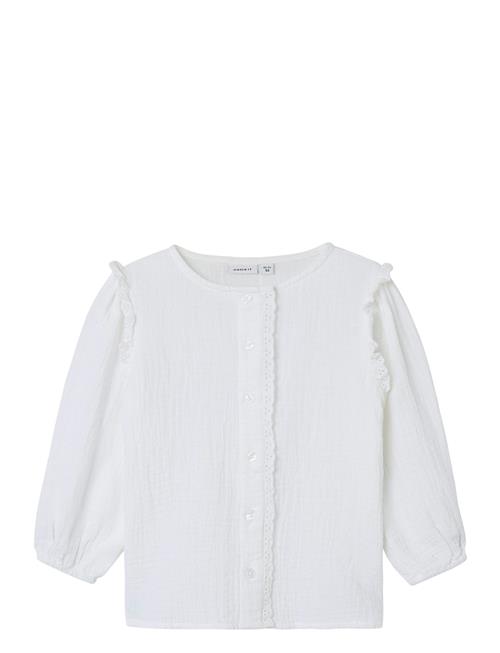 Nmfloreen Ls Shirt Name It White