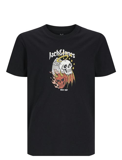 Jack & Jones Jorseven Skull Tee Ss Crew Neck Sn Jnr Jack & J S Black