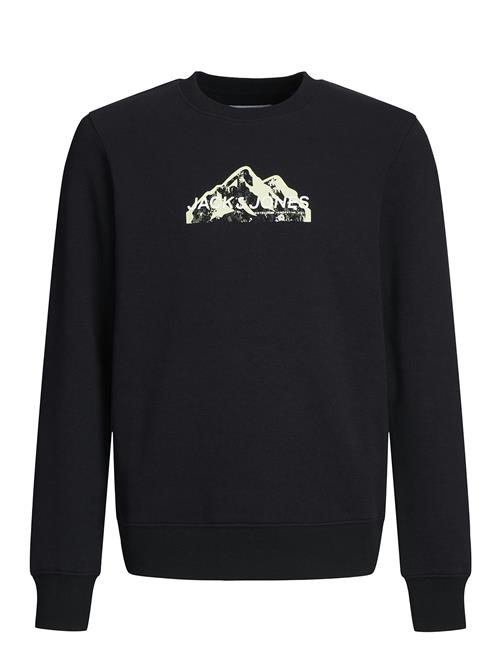 Jack & Jones Jcomountain Logo Sweat Crew Neck Sn Jnr Jack & J S Black