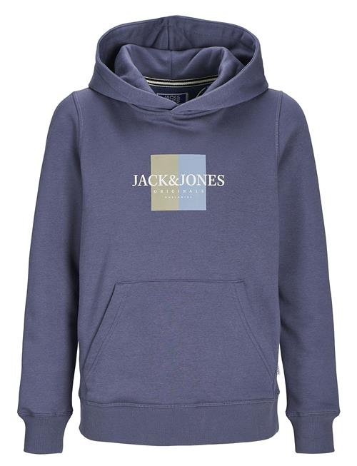 Jack & Jones Jorfrederiksberg Box Sweat Hood Sn Jnr Jack & J S Blue