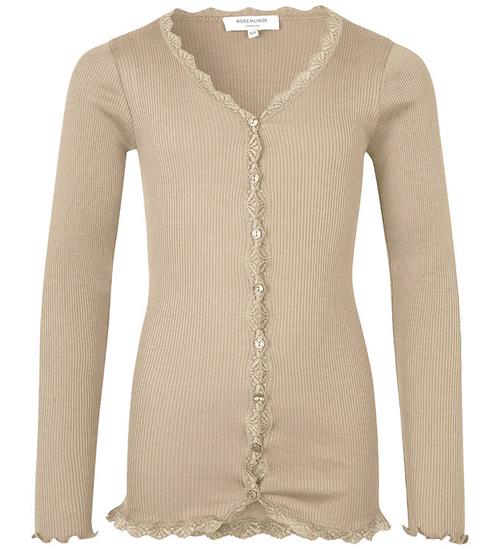 Rosemunde Cardigan - RkBeatha - Rib - Silver Lining m. Blonder