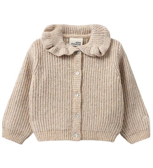 Sofie Schnoor Cardigan - Strik - Uld - Ecru Melange