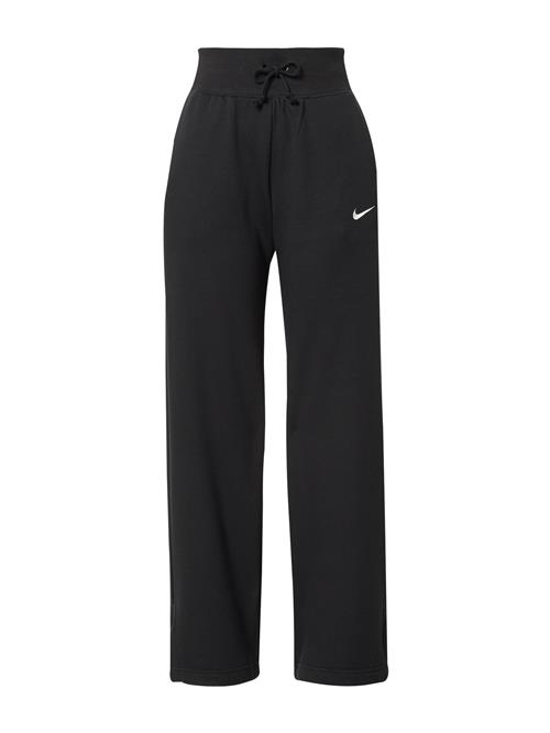 NIKE Bukser 'Phoenix Fleece'  sort / hvid