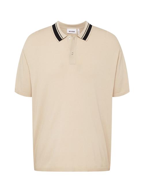 WEEKDAY Bluser & t-shirts 'Jared'  beige / sort