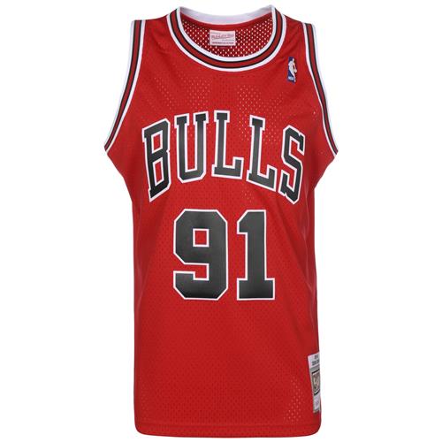 Mitchell & Ness Bluser & t-shirts 'DENNIS RODMAN'  brandrød / sort / hvid