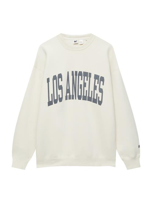 Pull&Bear Sweatshirt  sort / hvid