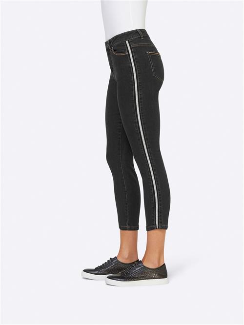 heine Jeans  antracit / hvid