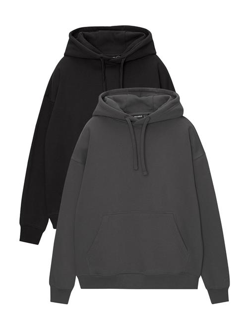 Pull&Bear Sweatshirt  mørkegrå / sort