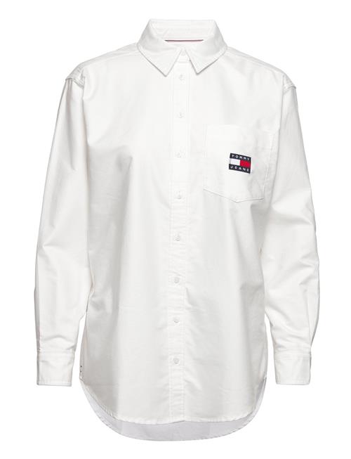 Tommy Jeans Tjw Badge Boyfriend Shirt Tommy Jeans White