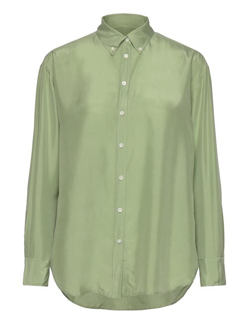 GANT Relaxed Silk Shirt GANT Green