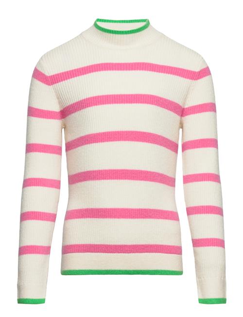 Kogibi Ls Stripe Highneck Cp Knt Kids Only Patterned