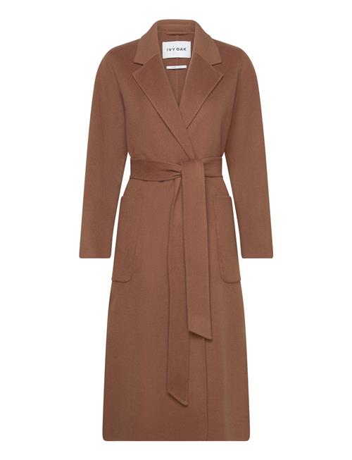 IVY OAK Belted Double Face Coat IVY OAK Brown