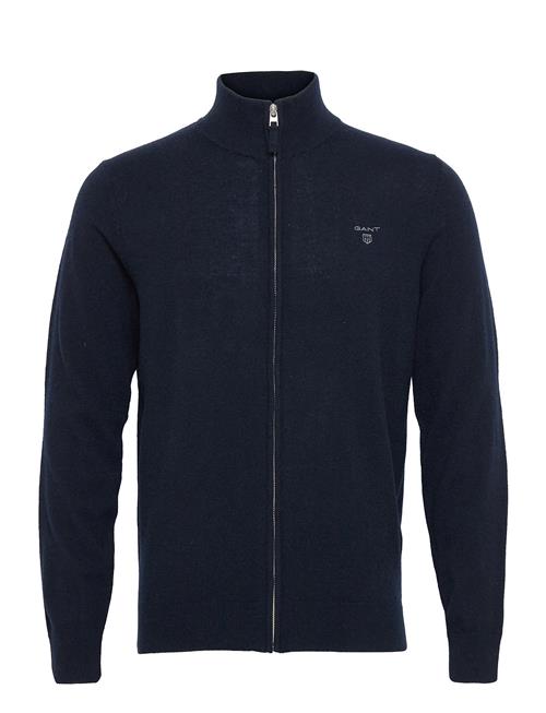 GANT Md. Extrafine Lambswool Zip Card. GANT Navy