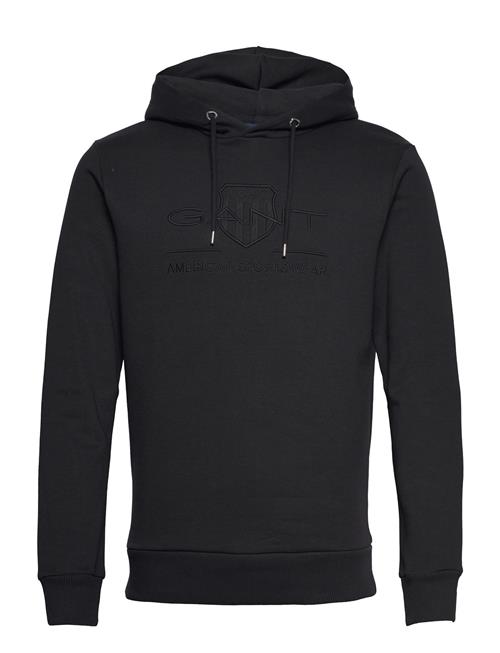 GANT Reg Tonal Shield Hoodie GANT Black