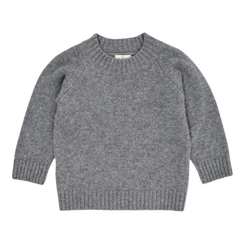 Copenhagen Colors Cashmere klassisk rullekrave pullover Grey Mel | Grå | 110 cm