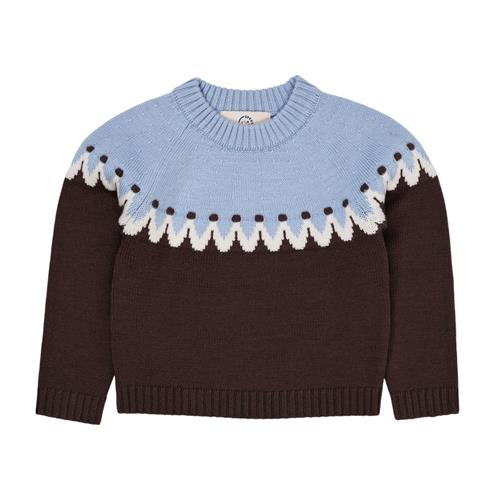 Copenhagen Colors Cupcake Classic Jumper Brown/Blue Combi | Brun | 98 cm