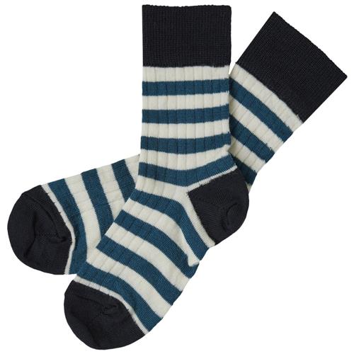 FUB 2-pak Klassiske Stribede Sokker Pond Blue/Dark Navy | Blå | 25-28 EU