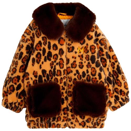 Mini Rodini Leopard Faux Fur Jakke Beige | Beige | 140/146 cm