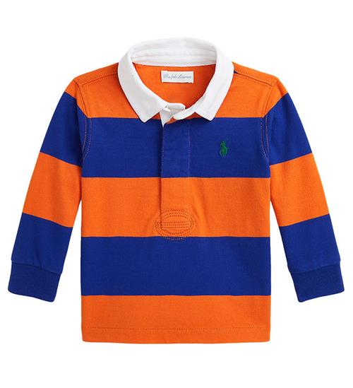 Polo Ralph Lauren Polobluse - Orange/BlÃ¥stribet