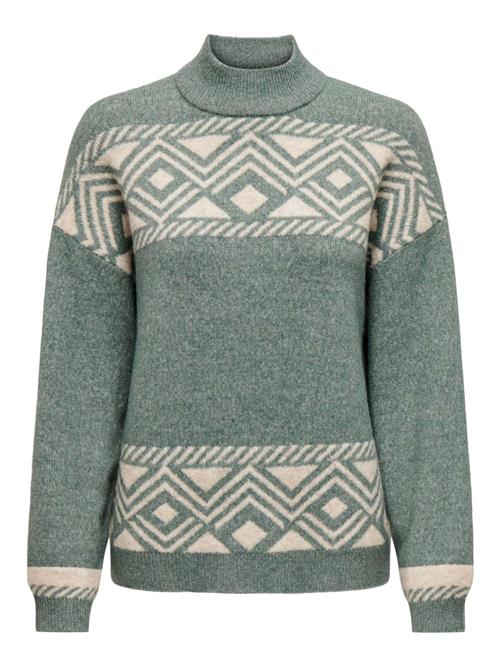 Se ONLY Pullover 'ONLVictoria'  beige / grøn-meleret ved About You