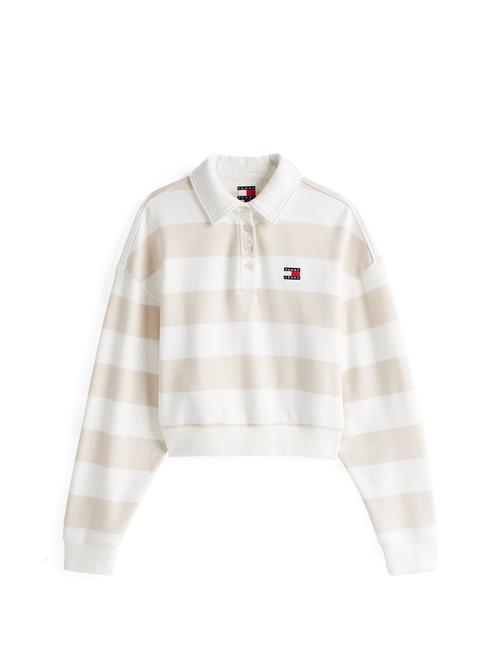 Se Tommy Jeans Sweatshirt  beige / hvid ved About You