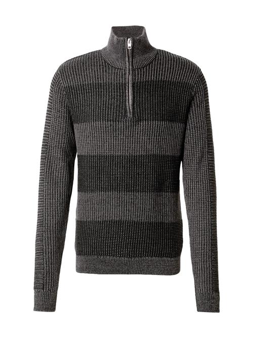 JACK & JONES Pullover 'JJHugo'  antracit / sort