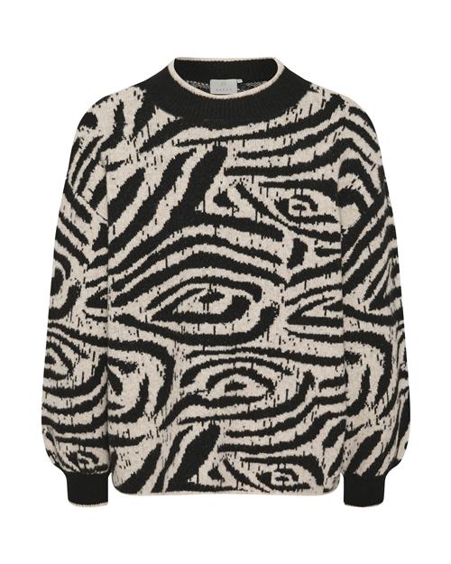 Se Kaffe Pullover 'Wilma'  sand / sort ved About You