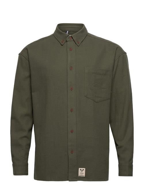 Fat Moose Deacon Heavy Shirt Ls Fat Moose Green