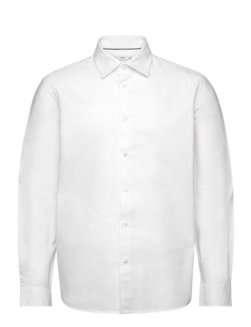 Mango Slim Fit Oxford Cotton Shirt Mango White