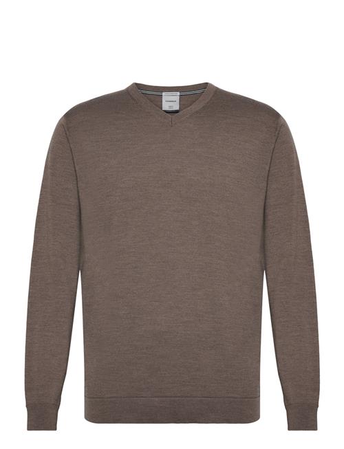 Lindbergh Black 100  Merino V-Neck Knit Lindbergh Black Brown