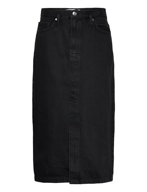 Mango Denim Midi-Skirt Mango Grey