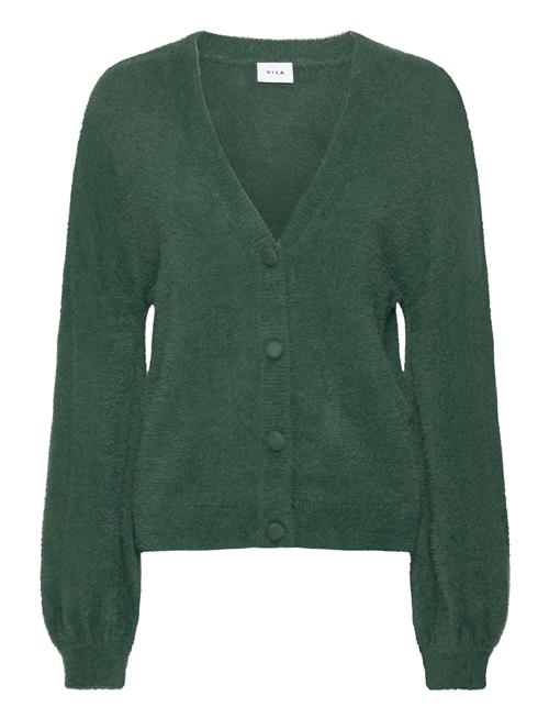 Vila Vilajuli Ls Over Rev Knit Cardi-Noos Vila Green