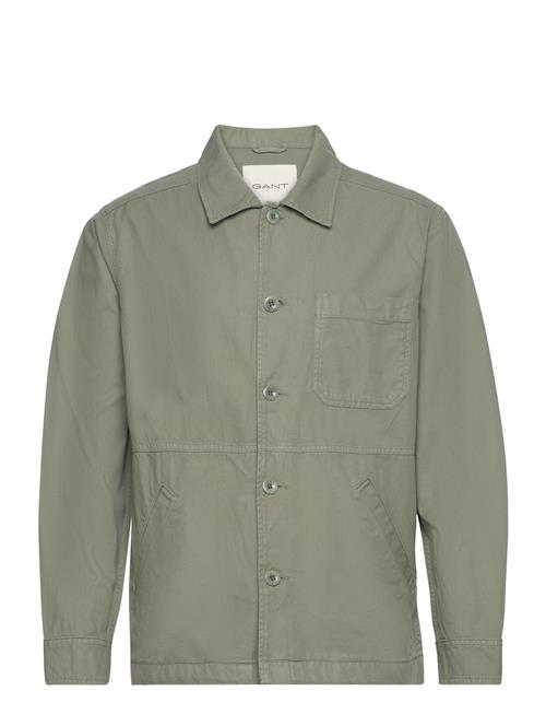 GANT Gmnt Dyed Overshirt GANT Khaki