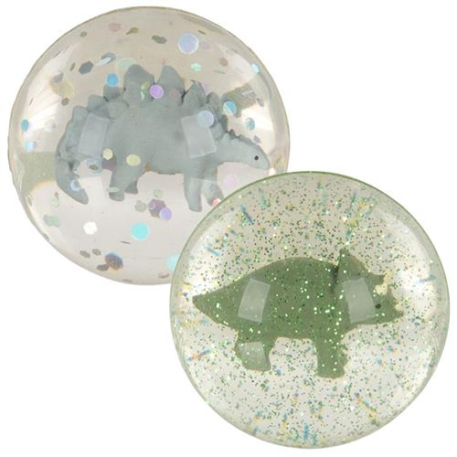 Konges Sløjd Glitter Bouncing Ball Sæt Dino | Grønn | 01