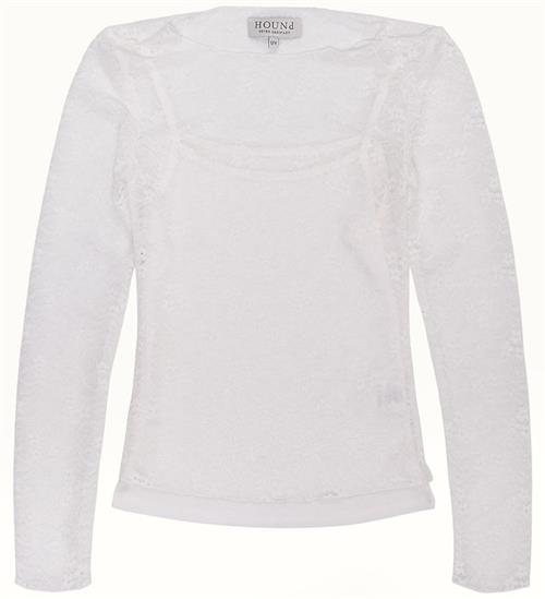 Hound Bluse - Lace - Off White