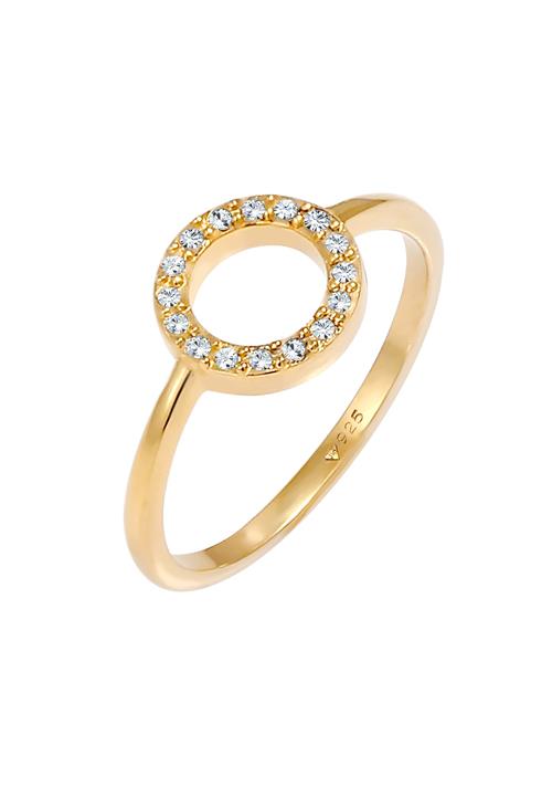 Se ELLI Ring 'Geo'  guld / transparent ved About You