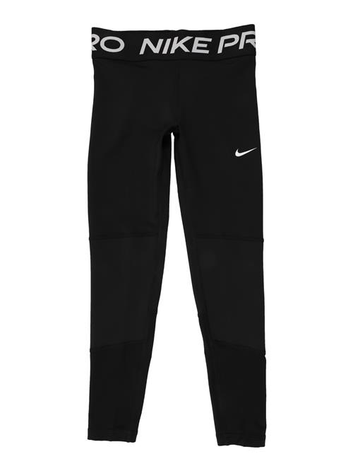 NIKE Sportsbukser 'Pro'  lysegrå / sort / hvid