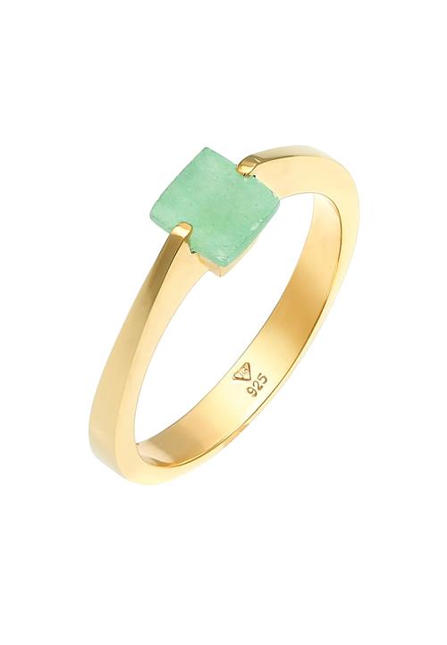 Se ELLI PREMIUM Ring  guld / jade ved About You