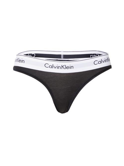 Calvin Klein Underwear String  lysegrå / sort / hvid