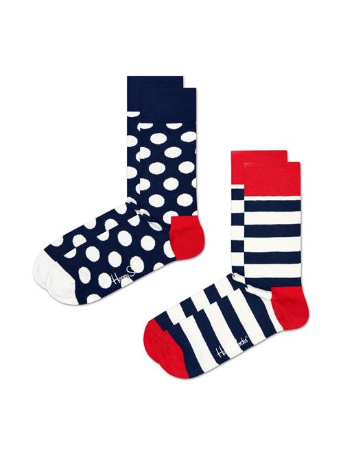 Happy Socks Sokker '2-Pack Big Dot Socks'  mørkeblå