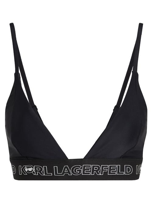 Karl Lagerfeld Bikinioverdel  sort / hvid