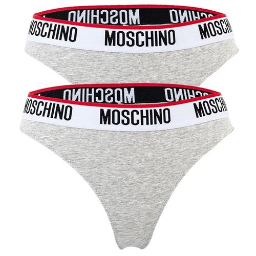 Moschino Underwear String  grå / blodrød / sort / hvid