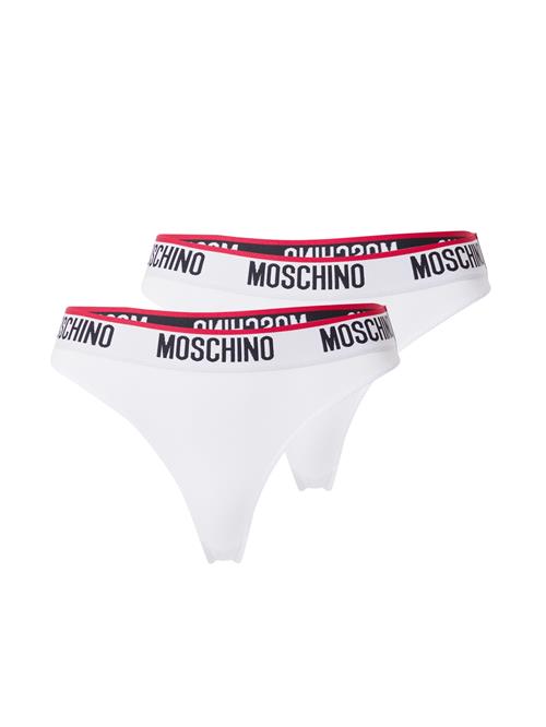 Moschino Underwear String  lysegrå / blodrød / sort / hvid