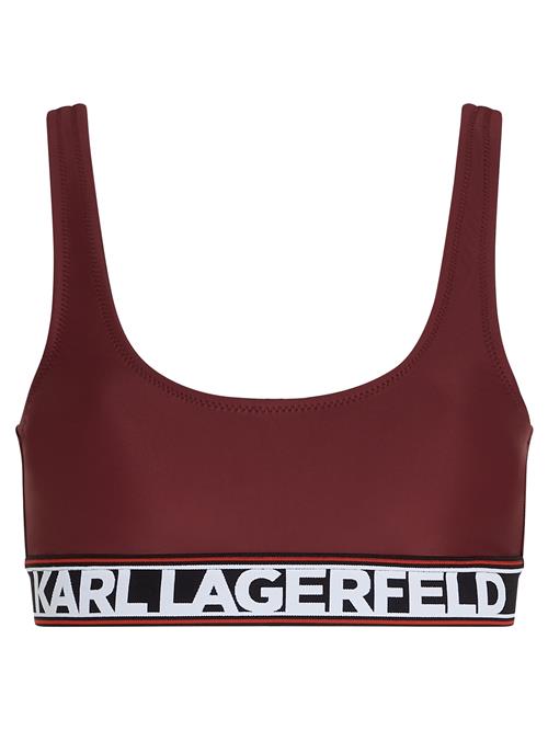 Karl Lagerfeld Bikinioverdel  merlot / hvid