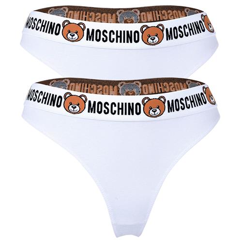 MOSCHINO String  cognac / sort / hvid