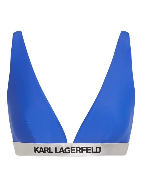 Karl Lagerfeld Bikinioverdel  blå / sort / sølv