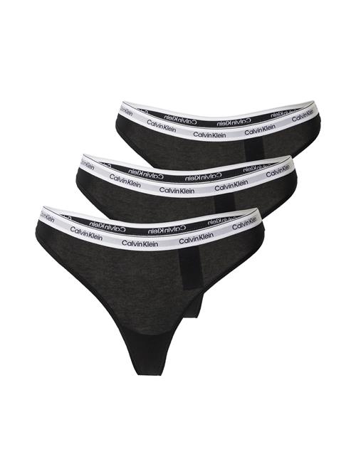 Calvin Klein Underwear String  sort / hvid